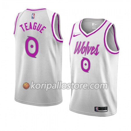 Minnesota Timberwolves Jeff Teague 0 2018-19 Nike Valkoinen Miesten Pelipaidat Swingman 